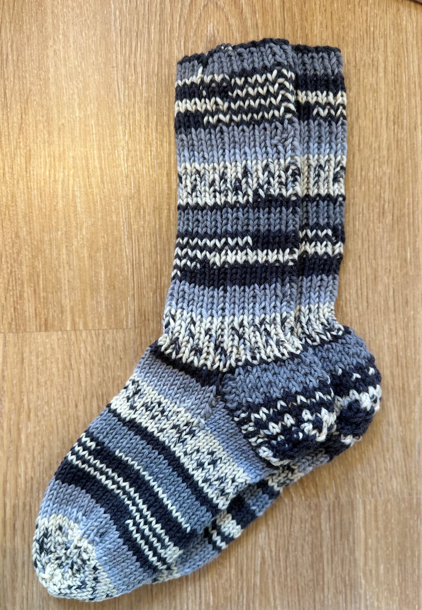 Herren I Wollsocken I Socken I hellgrau dunkelgrau