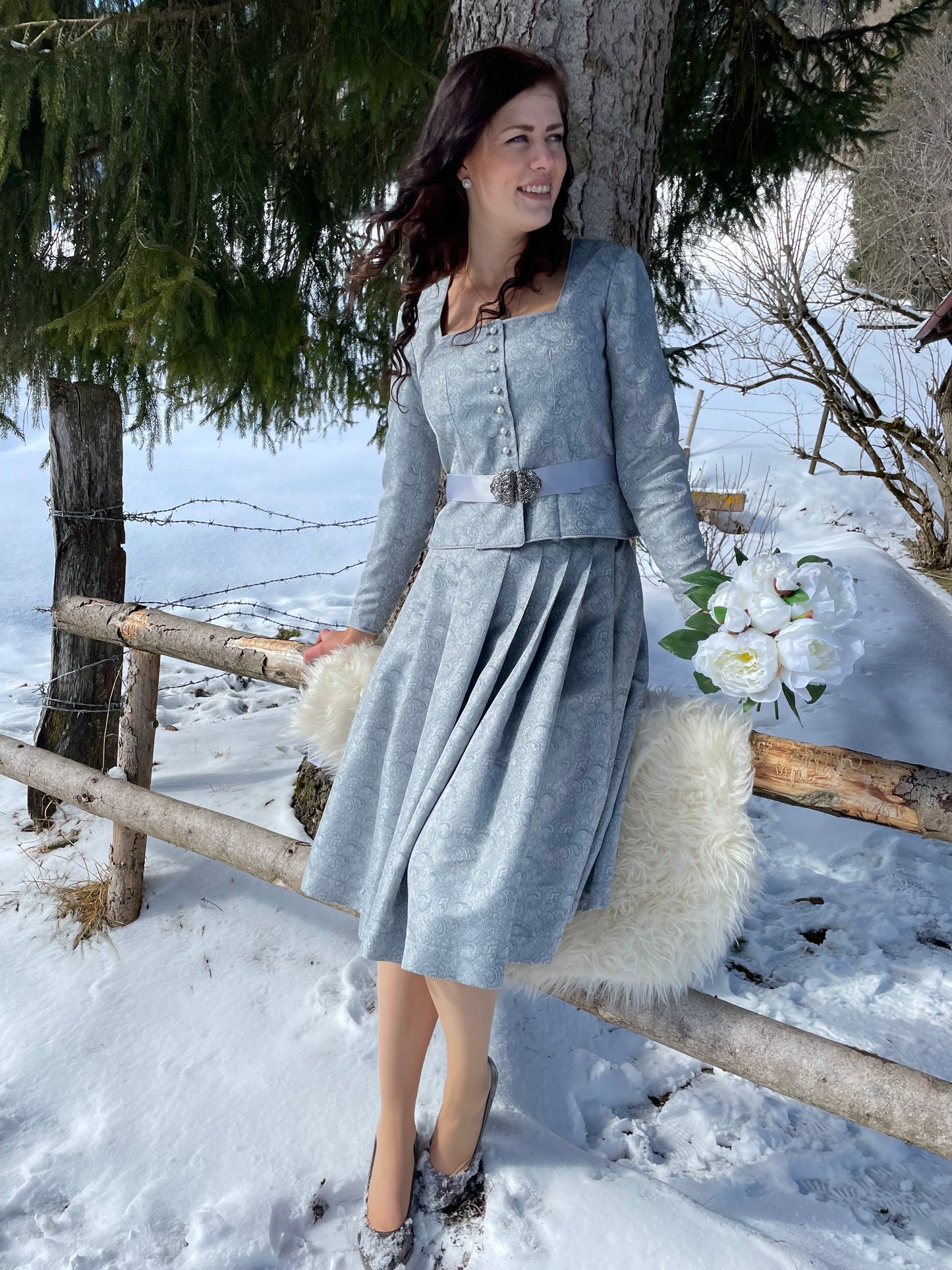 Dirndl Töne des Grau - zweiteiler